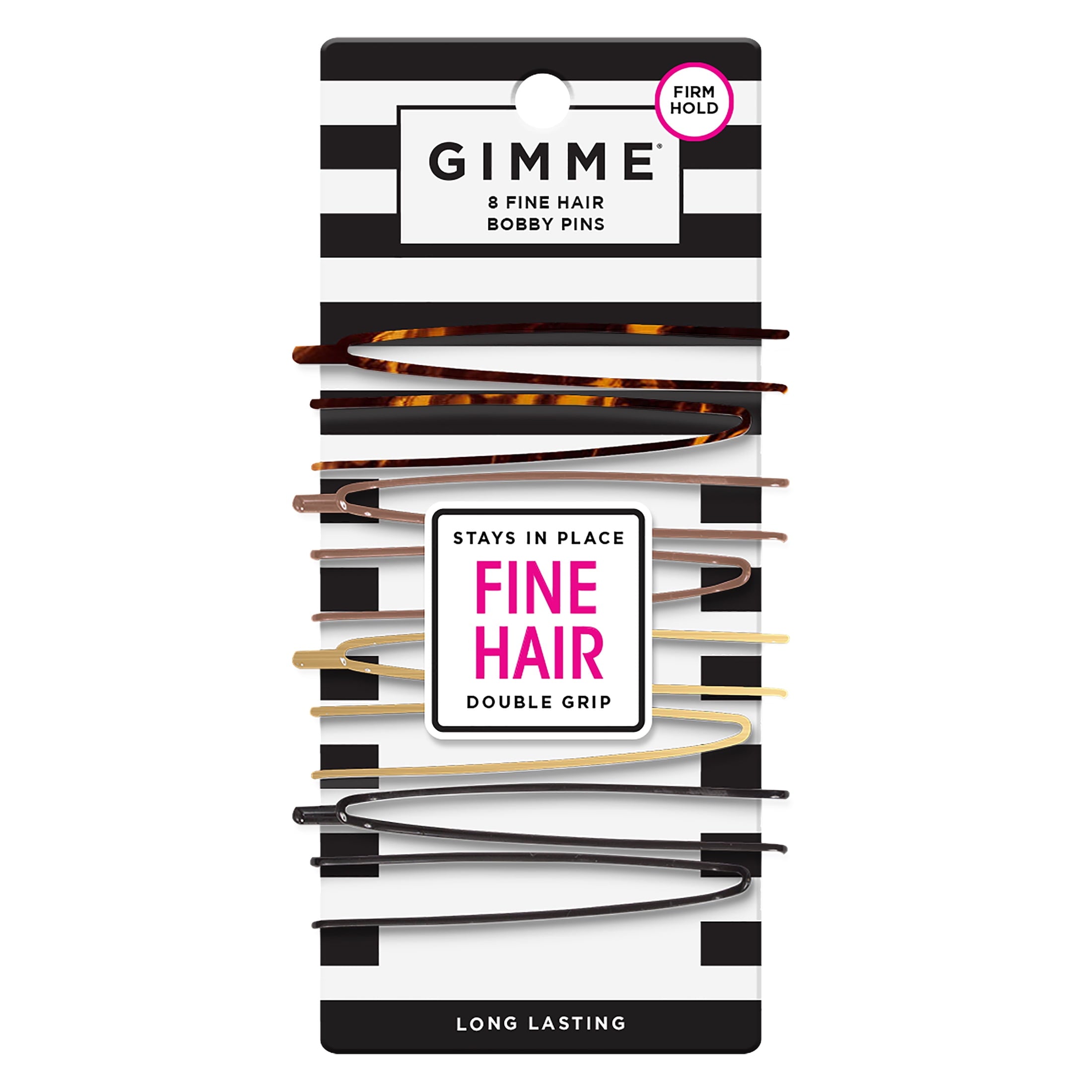 for Fine Hair, Assorted Color, 8 Ct