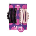 Claw Clips, Black & Pink, No-Slip Grip, All Day Comfort, For All Hair Types, 2 Count