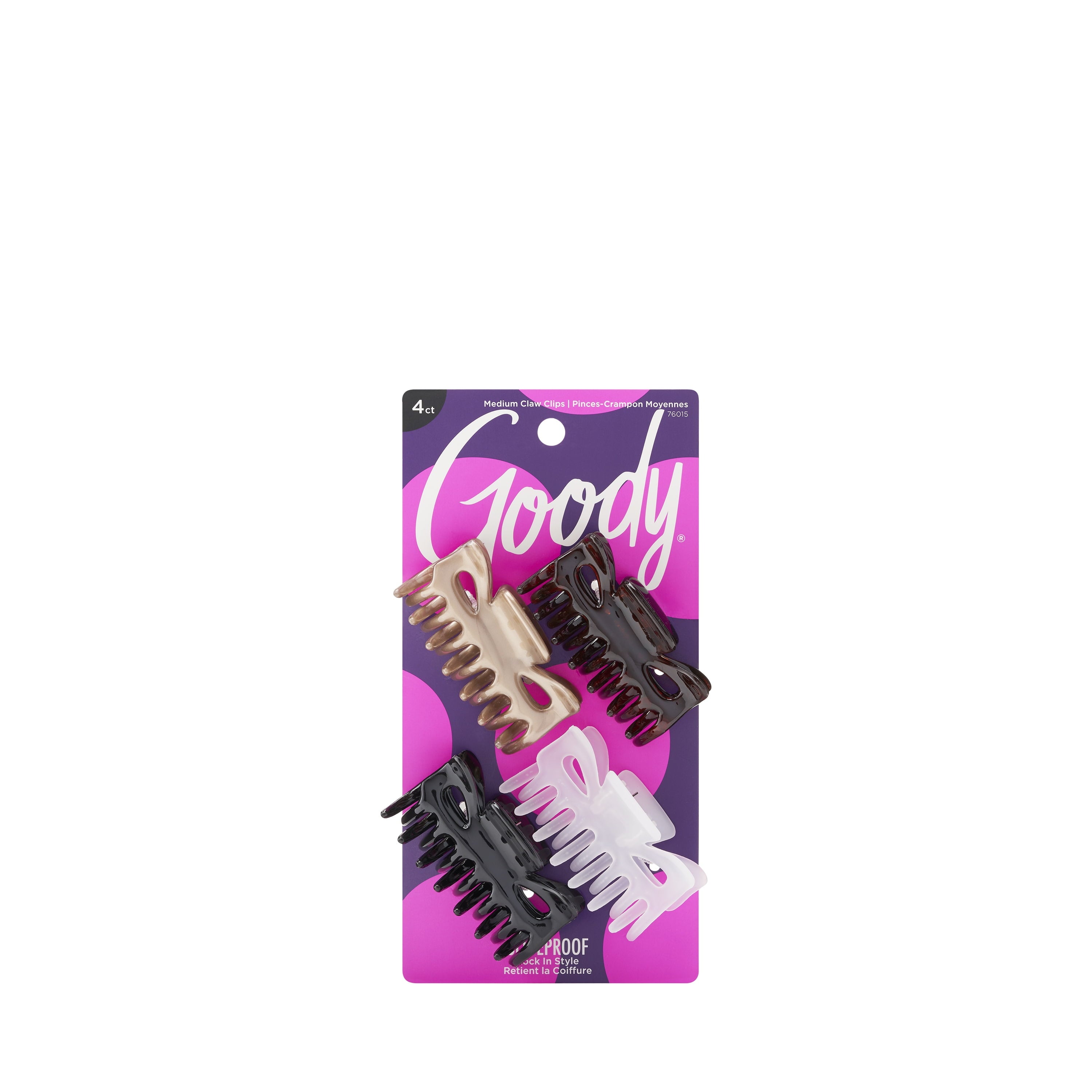 Hair Clips Assorted Neutral Colors 4 Ct