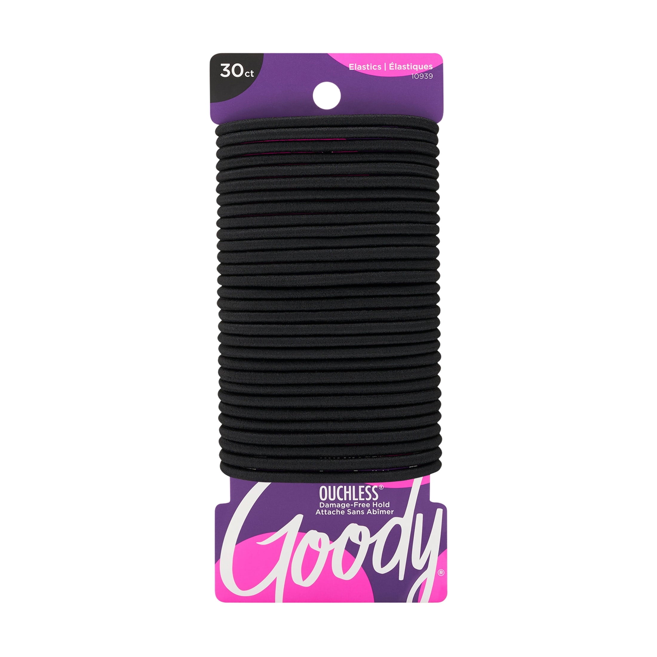 Hair Ties, Black, 30 Count