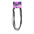 Comfort Headwraps, Flat Fashion Headbands, Black, 6 Ct
