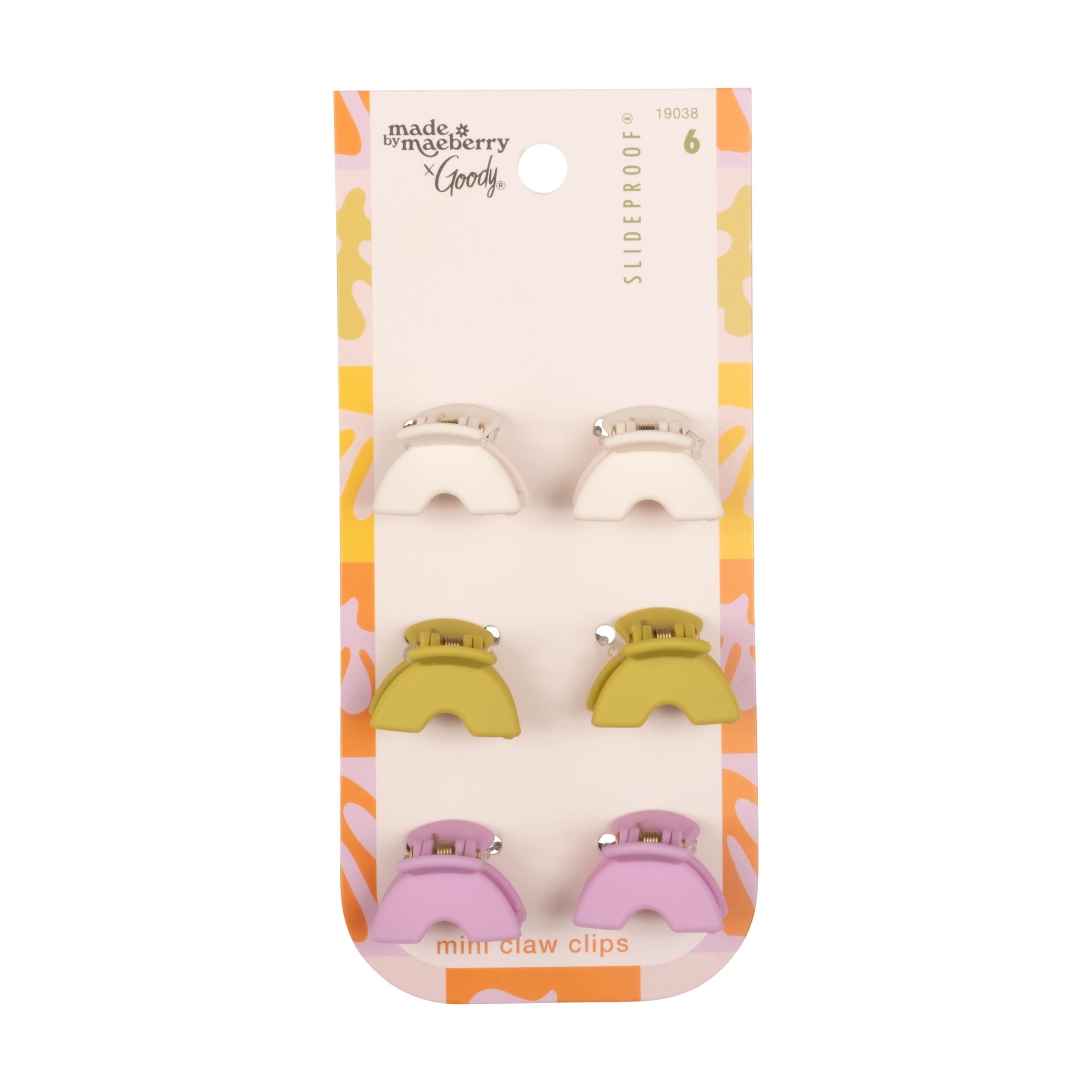 x Maeberry Small Claw Clips, Trendy Hair Accessories for Women & Girls, 6 Ct