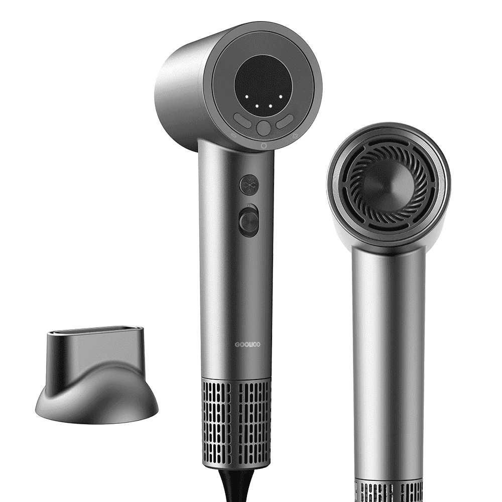 High Speed Professional Ionic Blow with Magnetic Nozzle, Gray