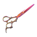 Scissors Cutting Scissors Stainless Steel Razor Trimming Scissors 6.5" Long Pink