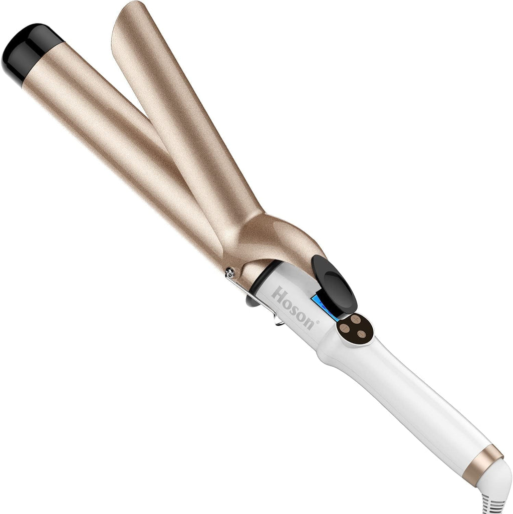 1 1/2 Inch Curling Iron Large Barrel, 1.5 Long Barrel Hair Curling Wand Dual Voltage, Ceramic Tourmaline Coating with...
