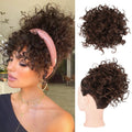 Messy Bun Drawstring Ponytail 9.84", Dark Brown