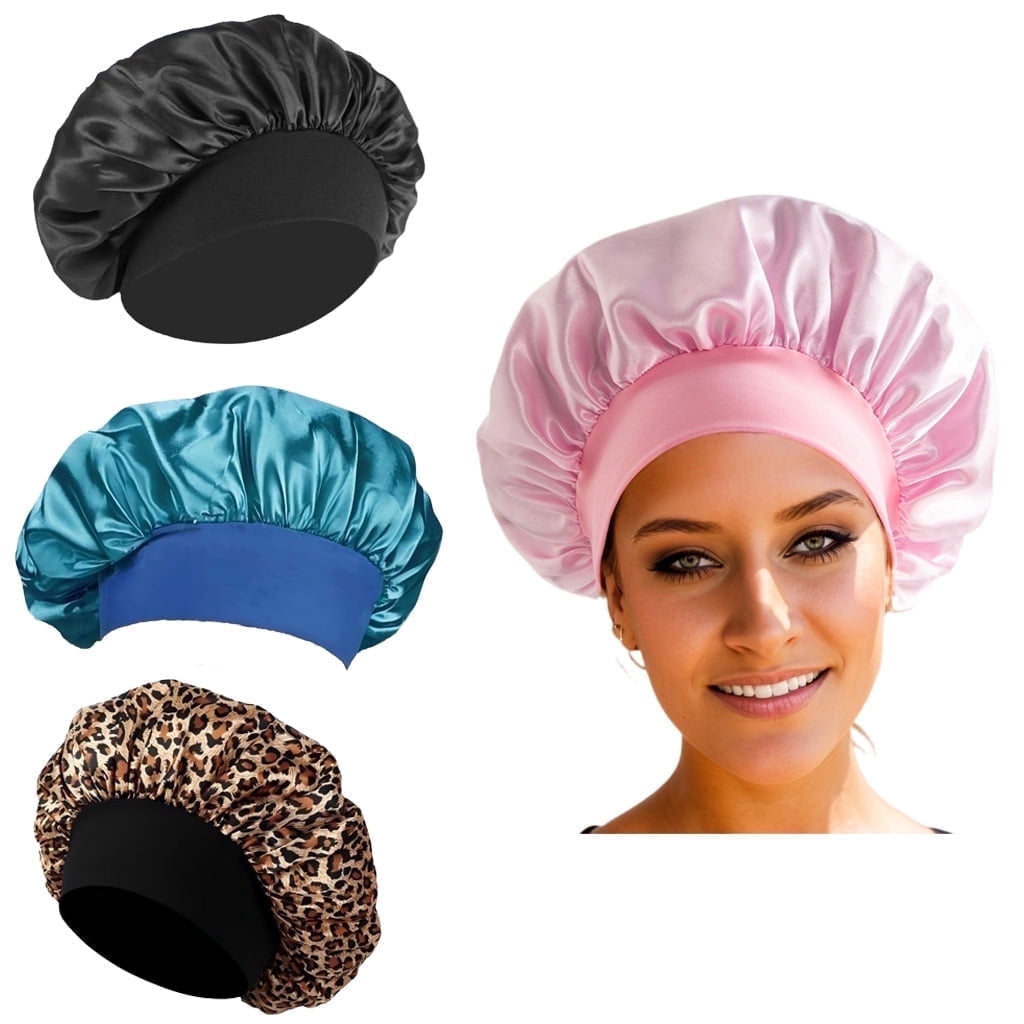 Sleep Bets - Elastic Wide Band Hair Wrap for Curly & Natural Hair, Extra Room, Shower Cap, Works for All Hair Styles/...