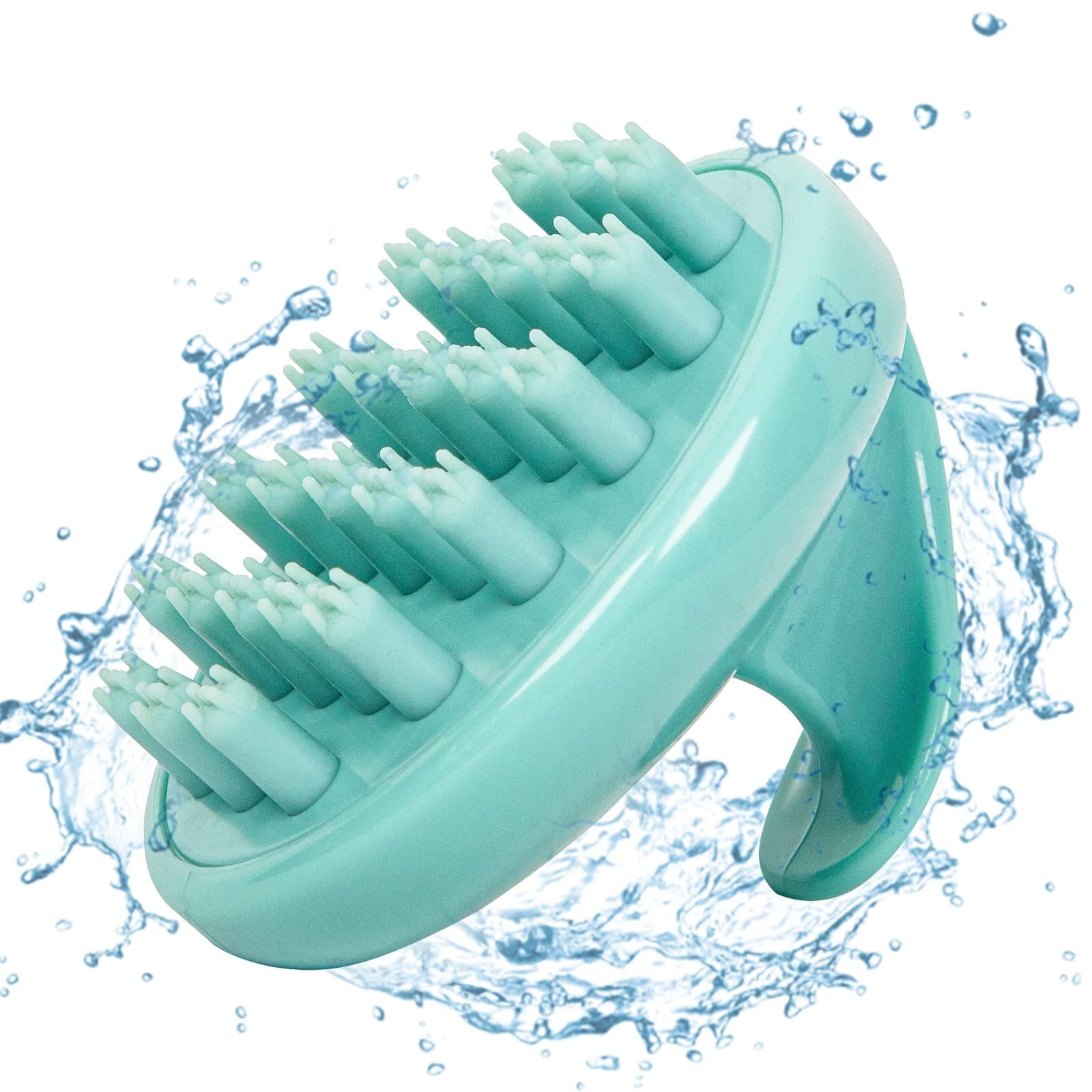 Hair Shampoo Brush with Soft Silicone Head Massager for Cleansing & Dandruff Removal