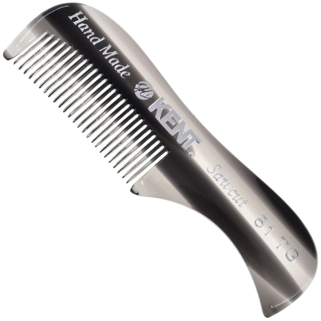 A X-Small Men's Beard Mustache Pocket Comb, Fine Toothed for Facial Hair Grooming and Styling. Hand-Made of Quality C...