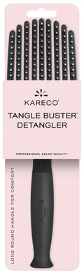 Hair Brush Salon Professional Flexible Paddle, Black, Synthetic Bristles