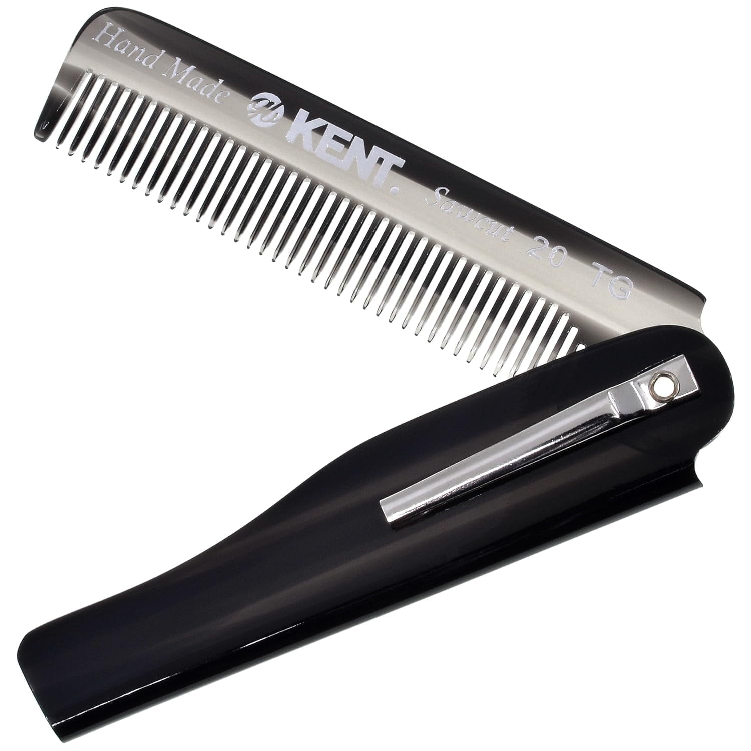 Folding Pocket Comb for Men, Fine Tooth Hair Comb Straightener for Everyday Grooming Styling Hair, Beard or Mustache,...