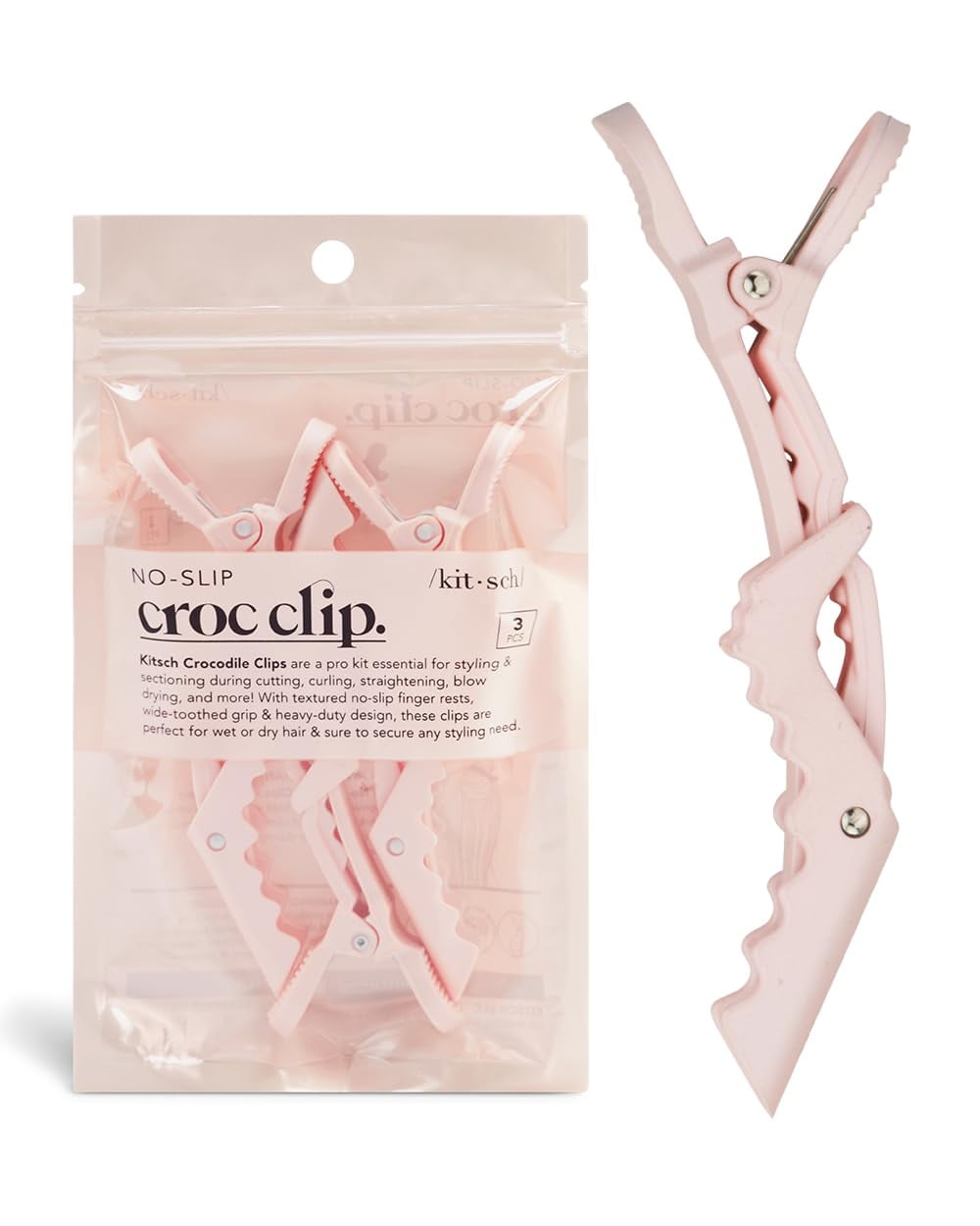 for Hair - for Styling Sectioning, Hair Tools, 3 Pcs (Pink)