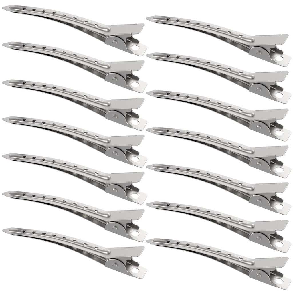 14 Bill Hair Clips 3.5 Inches bill Hair Clips Metal Alligator Curl Clips for Women Styling Sectioning Long Hair Secti...