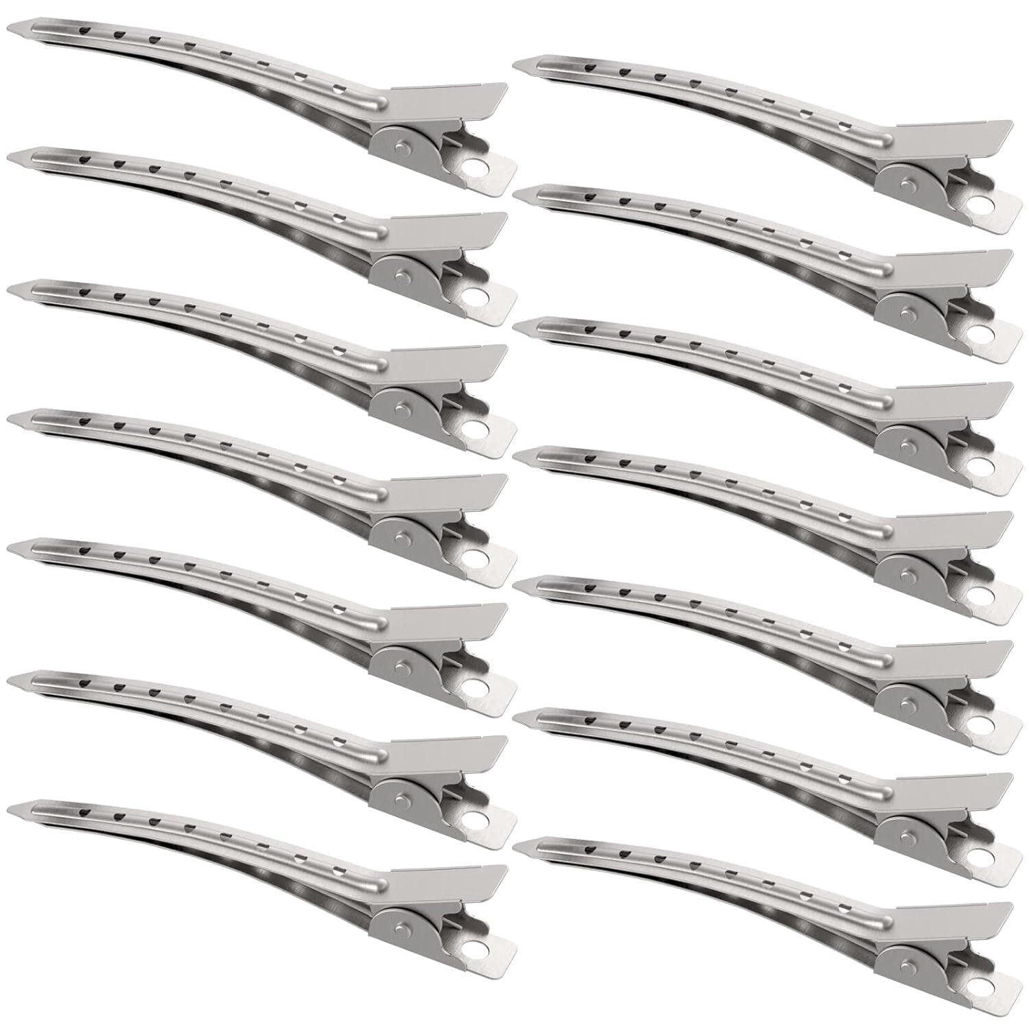 14 Bill Hair Clips 3.5 Inches bill Hair Clips Metal Alligator Curl Clips for Women Styling Sectioning Long Hair Secti...