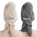 Large Microfiber Hair Towel for Women,Super Soft Anti Frizz & Quick Dry for Curly Hair,Ultra Absorbent Hair Wrap Towe...