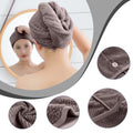 Microfiber Hair Towel Wrap for Women | Absorbent Quick Dry Hair Turban for Curly, Thick & Long Hair | Includes 1 Towel in Pink, Purple, Gree