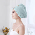 Wrap for Women, Quick Dry Turban with Button, Absorbent Bath Cap for Curly Long , Anti Frizz Drying for Shower, Soft ...
