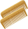 Bamboo Wooden Hair Comb for Women and Men - Eco Friendly Wide Tooth Comb Detangling Curly Hair and Beard Comb For Men...