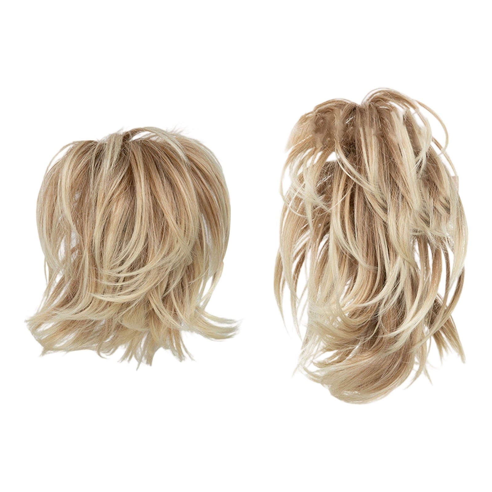 & Extensions Messy Bun Piece with Bendable Metal Wire for Women Straight Bun and Ponytail Extension Human Clip-in Acc...