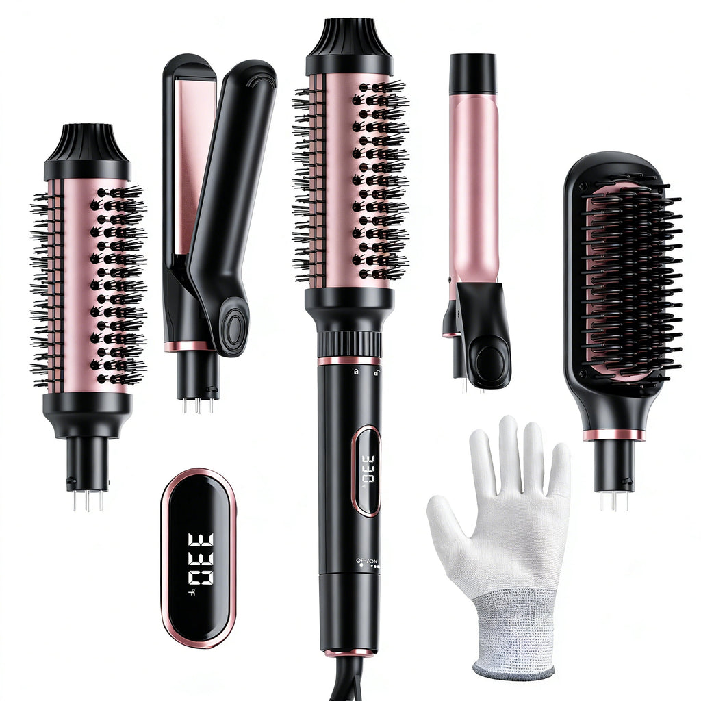 Curling Iron, Hair Curler Wand, Flat Iron, Hair Straightener, Hair Dryer Brush, Round Brush Hair Dryer, Dual Voltage