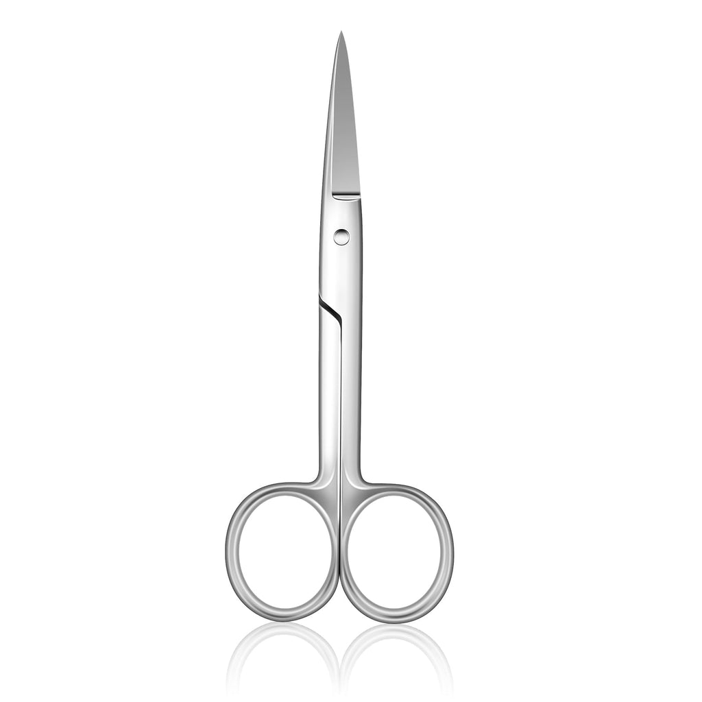 Professional Grooming Scissors for Facial Hair Removal Ear Nose Eyebrow Trimming Stainless Steel Fine Straight Tip Sc...