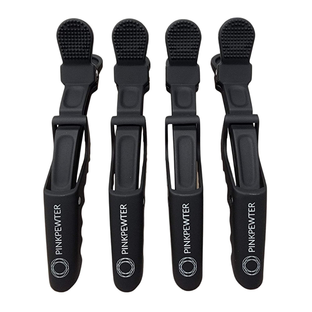 Professional Crocodile Grip No-Slip Sectioning Clips - 4pc