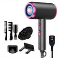 Professional Ionic Hair Dryer, Powerful 1600W Fast Drying Low Noise Blow Dryer with Concentrator Nozzle Diffuser Attachments for Home Salon