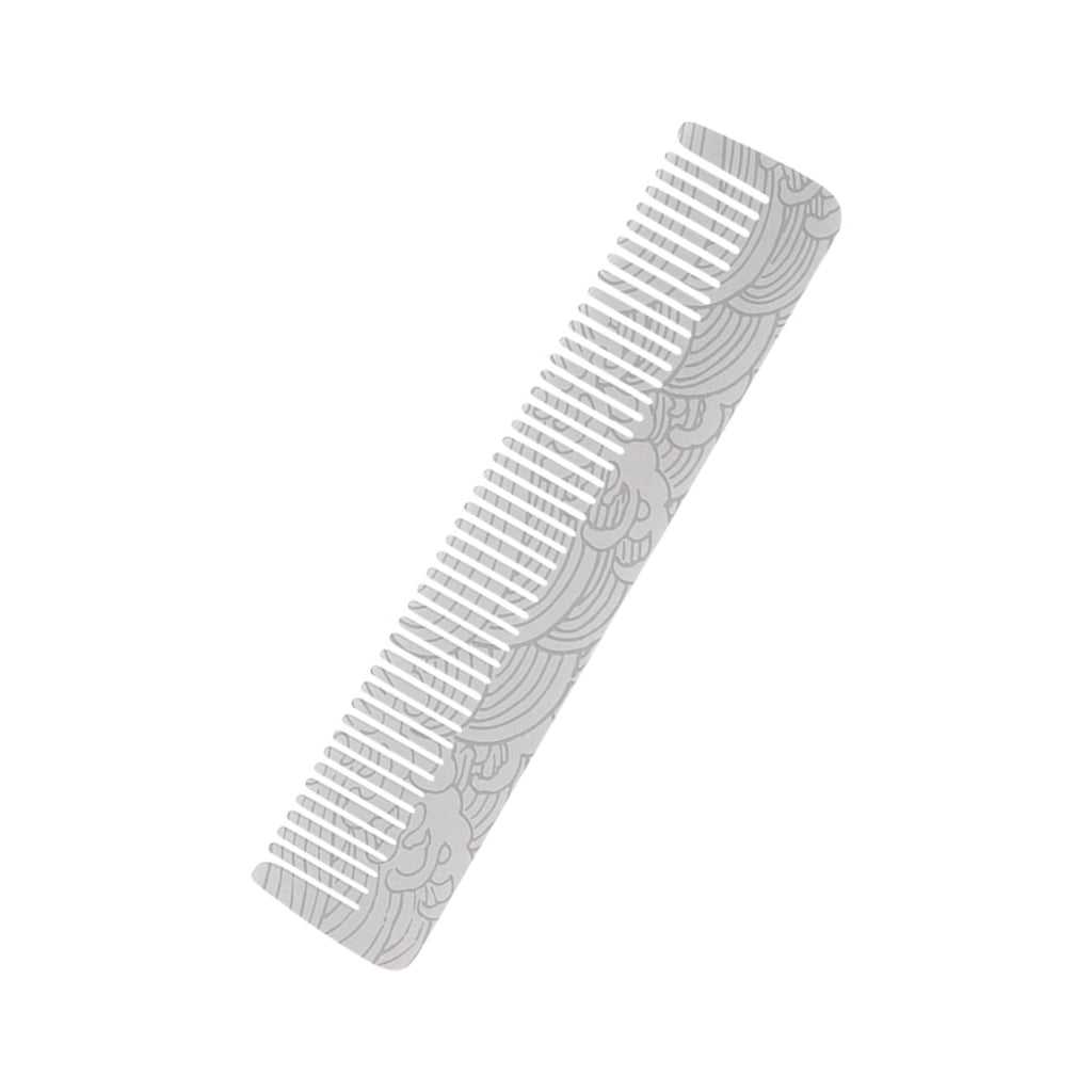 Professional Metal Mustache Comb For Men Compact Stainless Steel Beard Styling Tool Portable Grooming Essential
