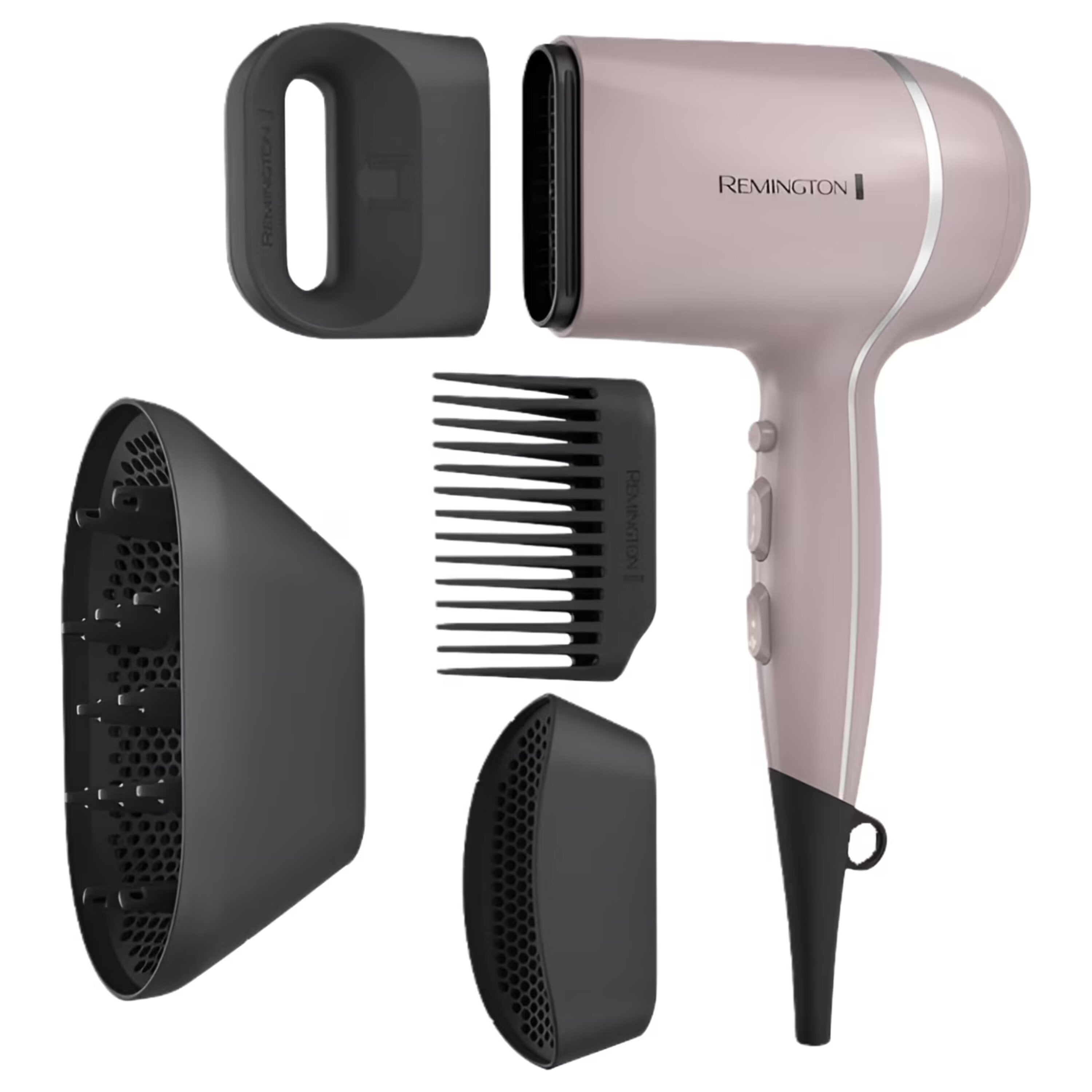 Pro Wet2Style Ceramic Ionic Hair Dryer with 4 Attachments, Purple