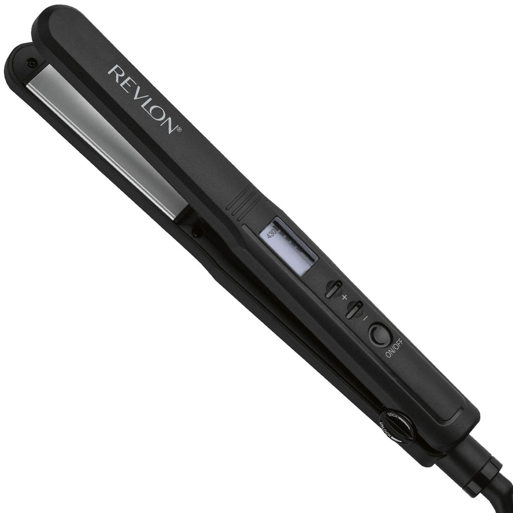 1" Ceramic Digital Flat Iron, Black