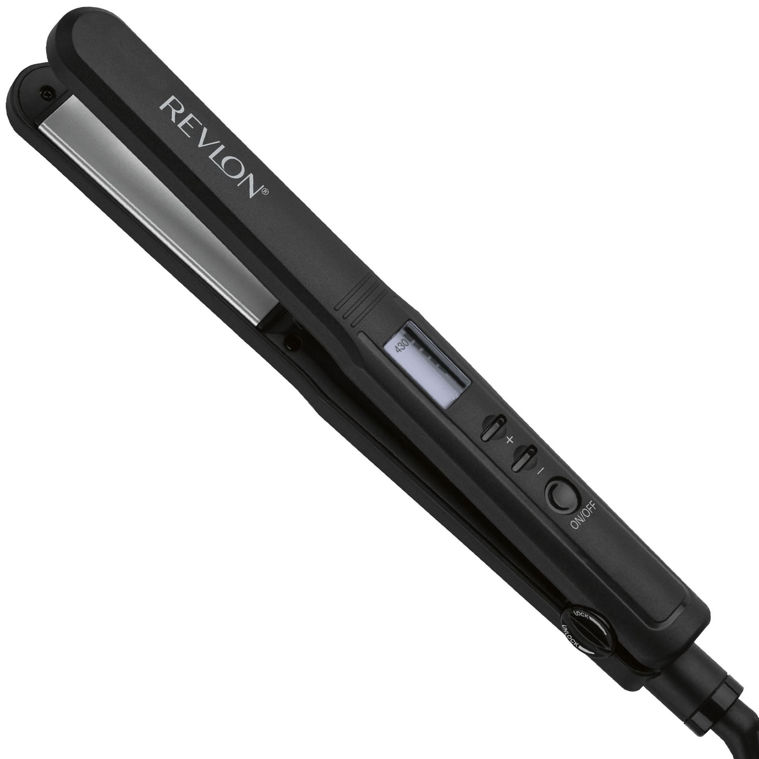 1" Ceramic Digital Flat Iron, Black
