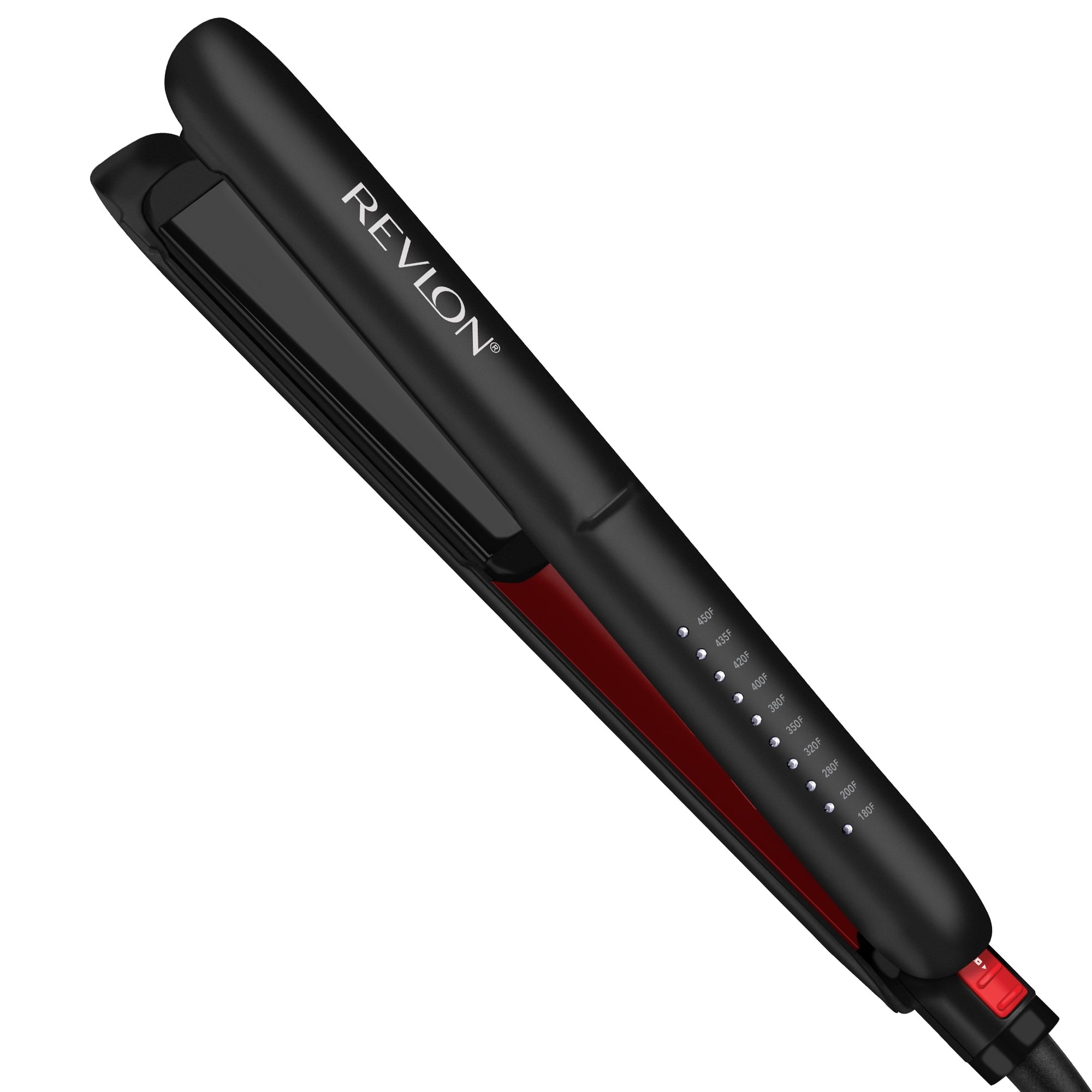 1" Coconut Oil-Infused Ceramic Flat Iron, Black