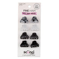 Scunci Mini Octopus Claw Clip, Multicolor, 8 Count