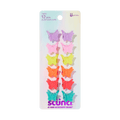 Scunci Mini Butterfly Claw Clips, Multicolor, 12 Count