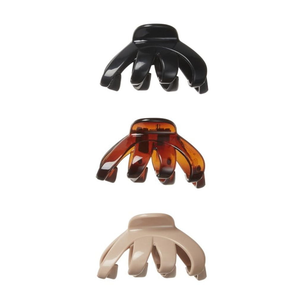 Scunci Octopus Claw Clip, Multicolor, 3 Count