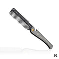 Steel Beard and Mustache Comb Folding Fine Comb New Pocket .Prof