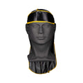 - Nick Wavy Collection - 360 Waves Silky Satin Durag Hair Cap for Men - Black/Yellow