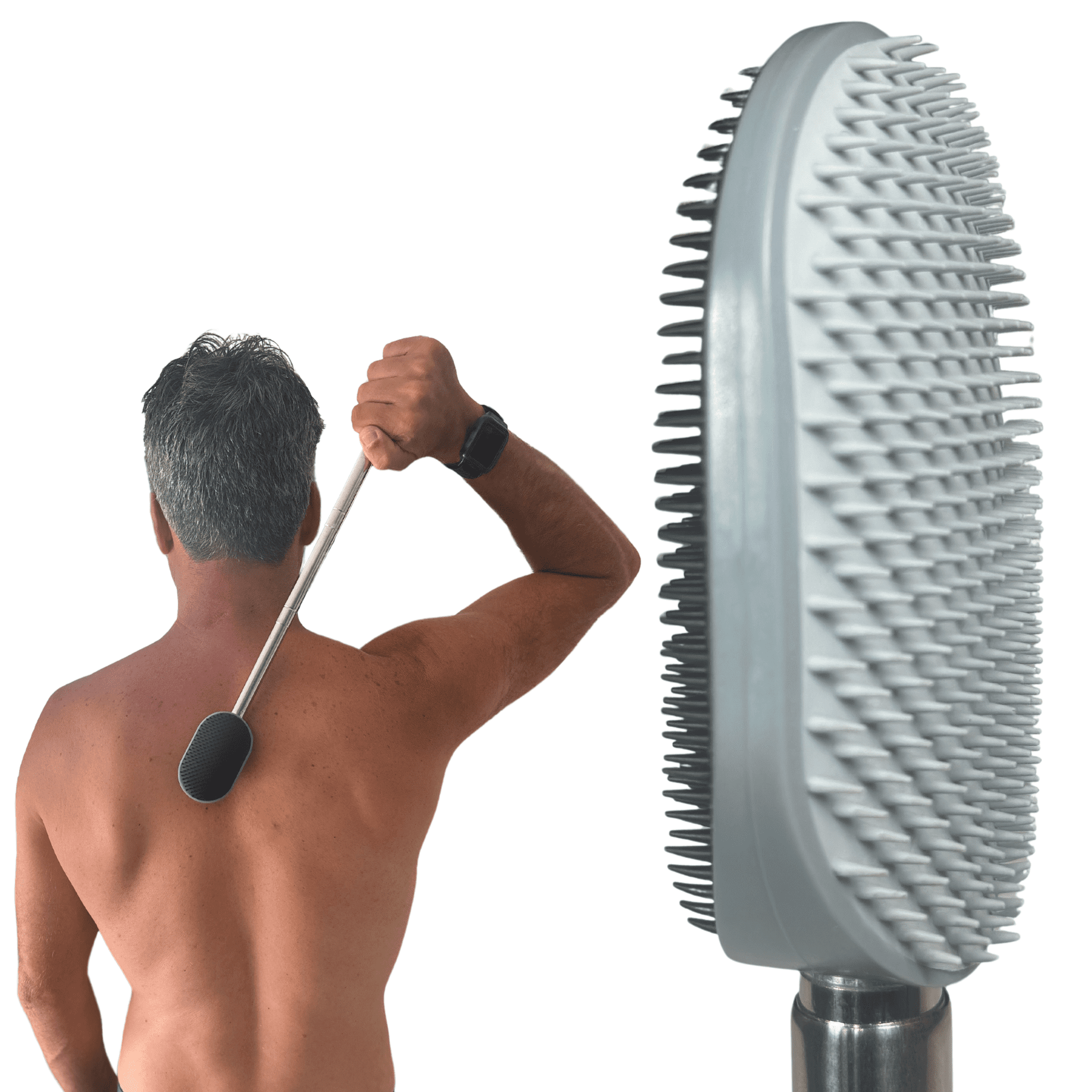 The Ultimate Extendable Body Scratcher, Back Scratcher, Scalp Massager, Exfoliator, Large Scratching Surface, Long St...