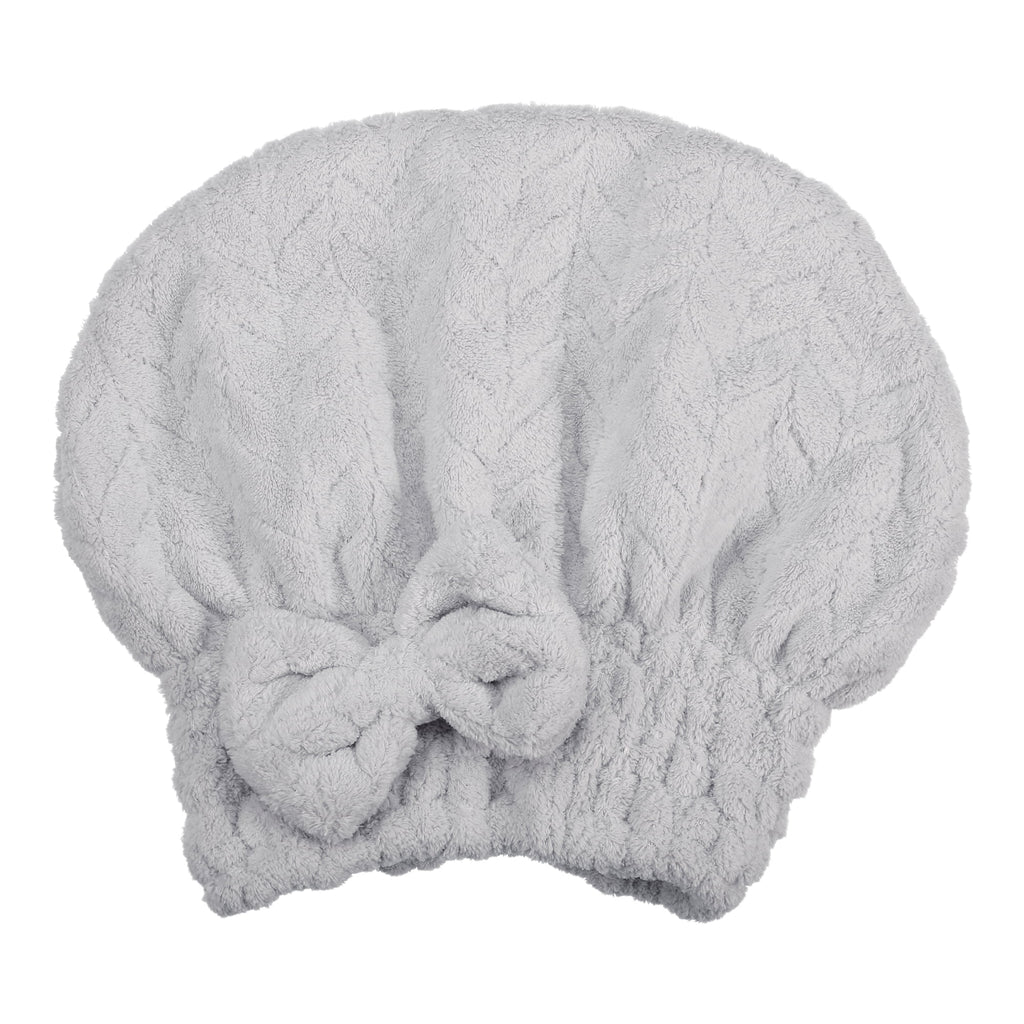 Shape Hair Drying Towel Dry Cap Quick Drying Lightweight Gray