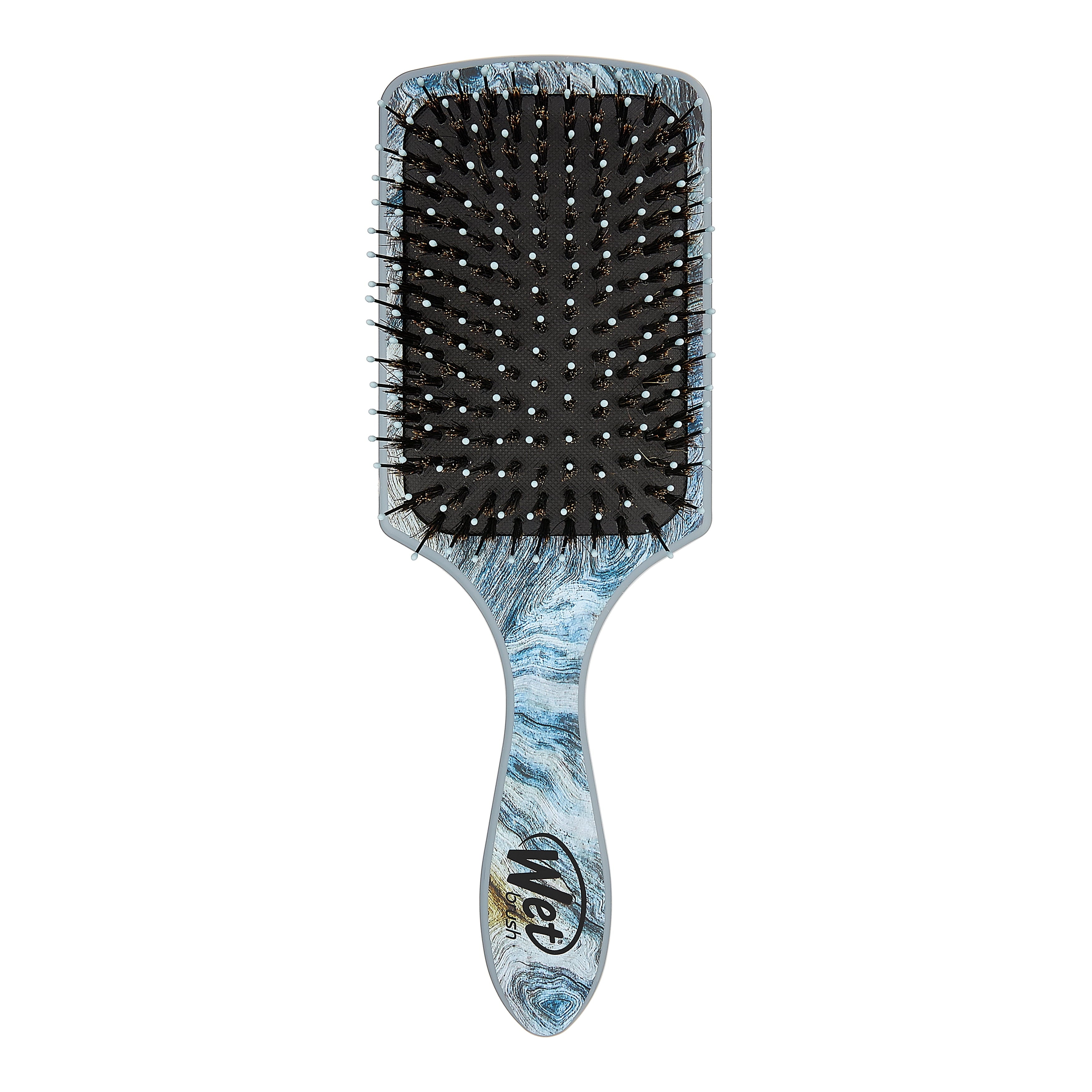 Enhancer Paddle Hair , Distressed Wood Blue, IntelliFlex Bristles, All Hair Types, 1 Ct