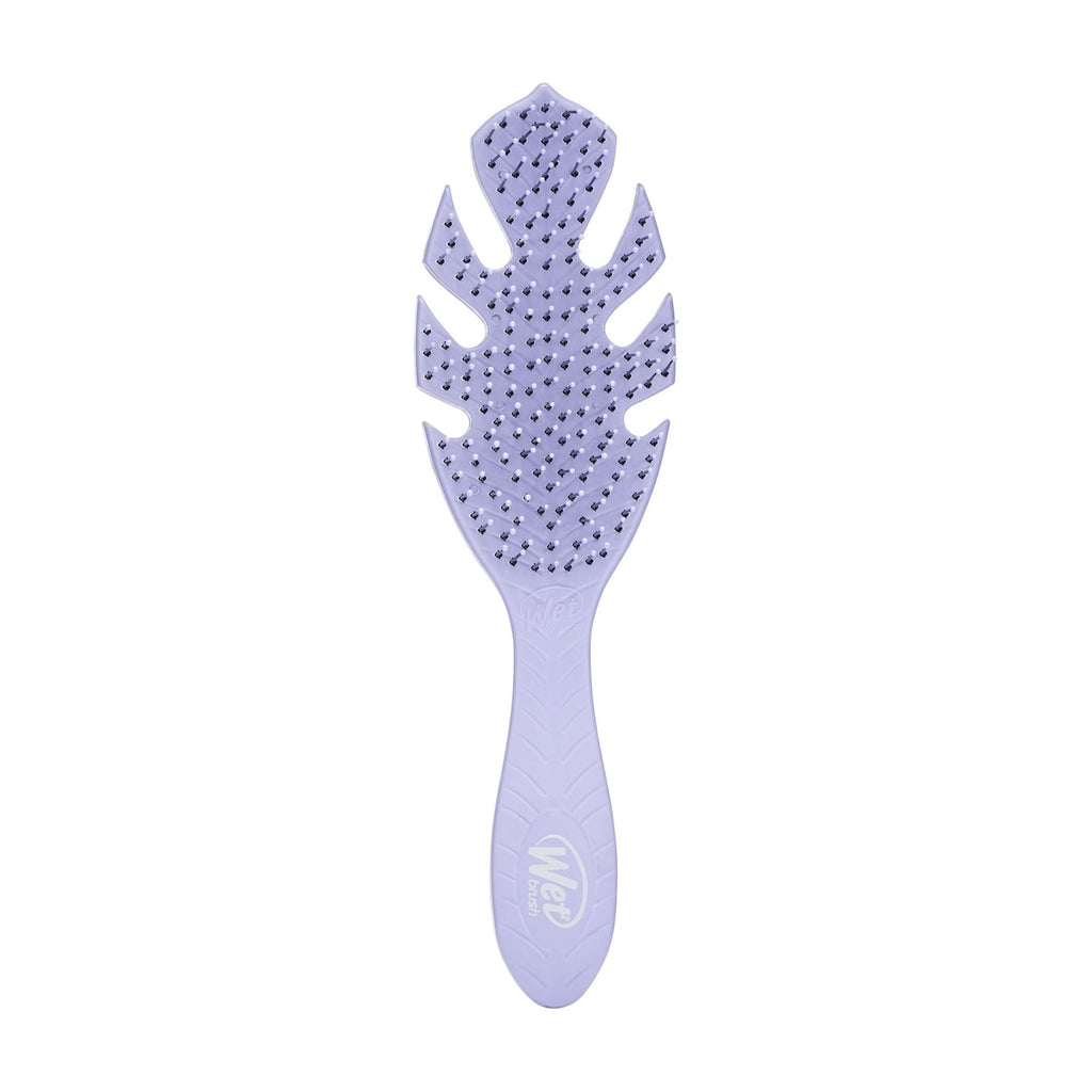 Green Hair Detangler, Soft, Flexible Bristles, Purple 1 Ct, Or Dry Hair