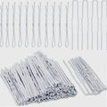 White Bobby Pins, 110 pcs Hair Pins Kit 100pcs White Hair Pins &10pcs White U-shaped Hair Pins with Box Hair Accessor...