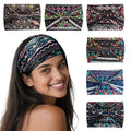 6 Pcs Head Bands for Women Trendy Wide Knotted Headband Workout Fitness Yoga Athletic Head Wraps Boho Hair Accessories