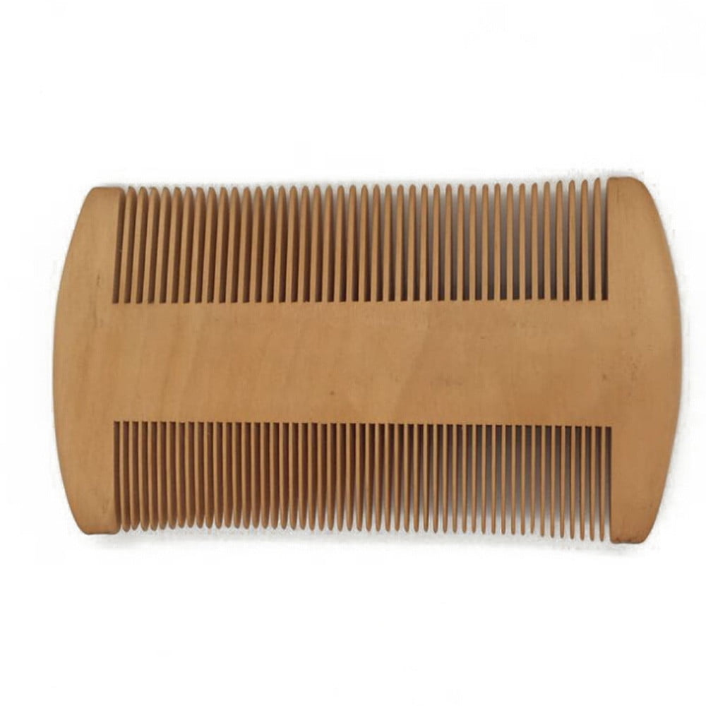 Sandalwood Beard Comb, 4 Inch Dual-Sided Wooden Comb with Fine Teeth for Hair Combing, Vintage Light Brown Hair Comb for Men and Women - Image 3