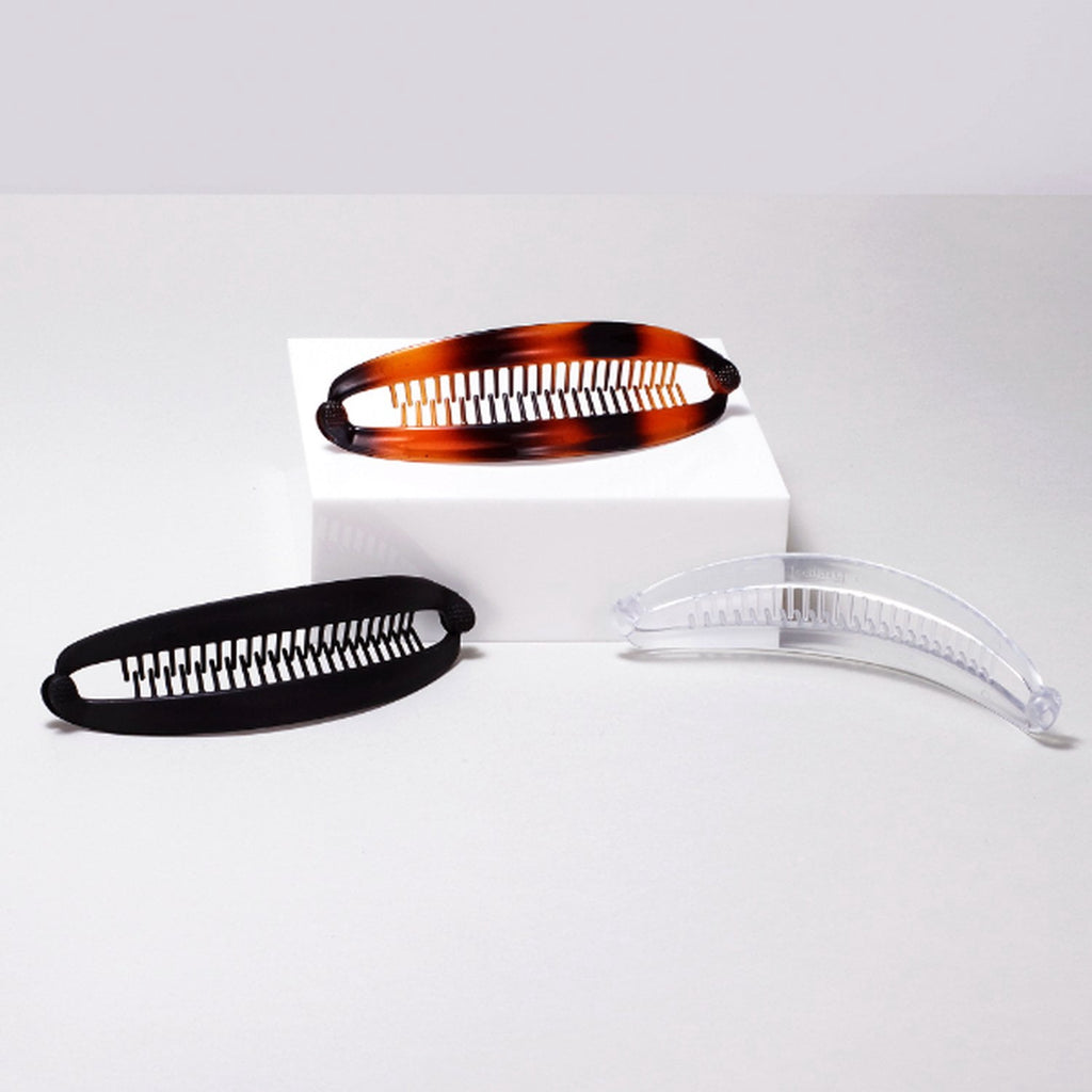 Large Banana Hair Clip, Multicolor, 3 Count - Image 3