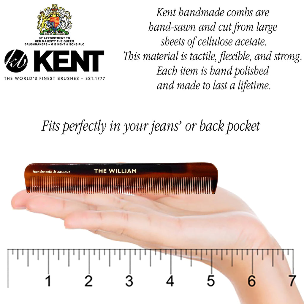 Handmade All Fine Tooth Pocket Comb for Men, Hair Comb Straightener for Everyday Grooming Styling Hair, Mustache and ... - Image 3