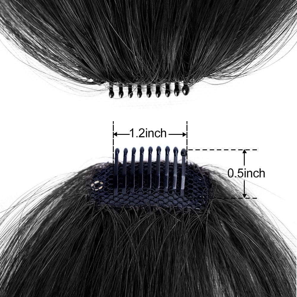 in Bangs Real Hair - 2024 New Wispy Real Hair Bangs in Human Hair, Fringe Curtain Bangs Hair on Wiggy Front Hair Piec... - Image 4