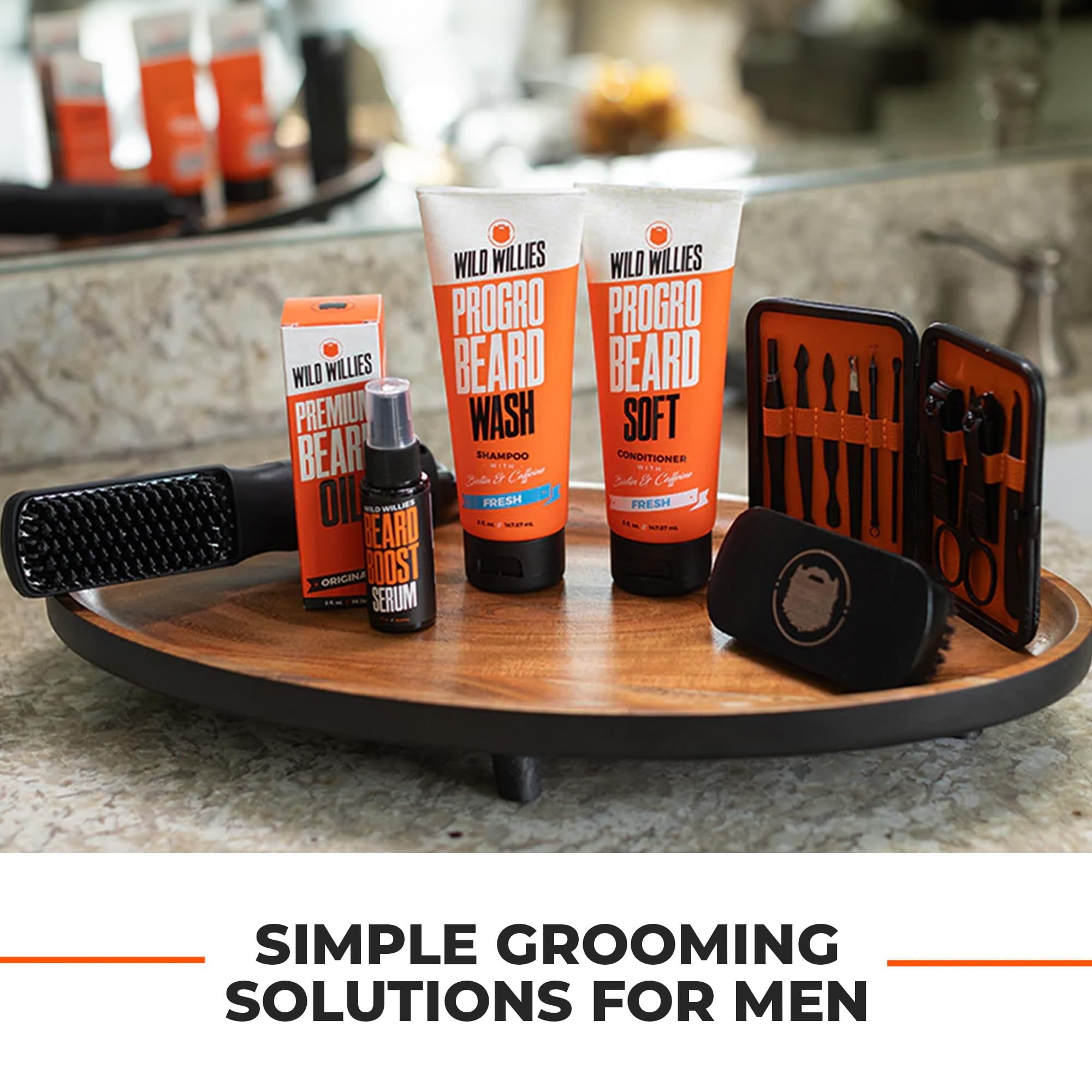Wild Willie's Beard Straightener, 2-in-1 Beard Ionic Styling Brush - Image 5