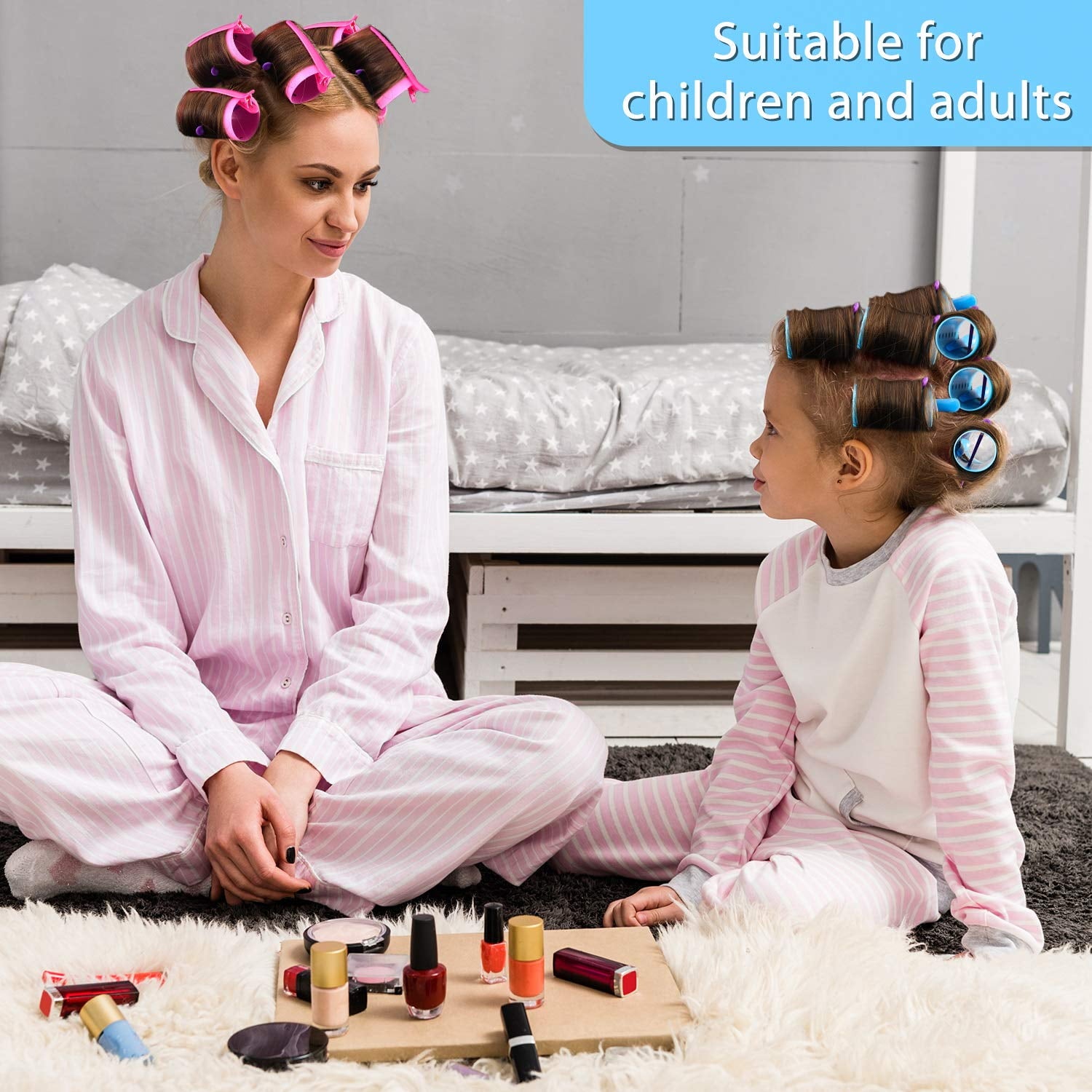 60pcs/set Rollers Curly Tools With Pin Net Clips Non Slip Clips Styling Accessories For Women And Girls - Image 5