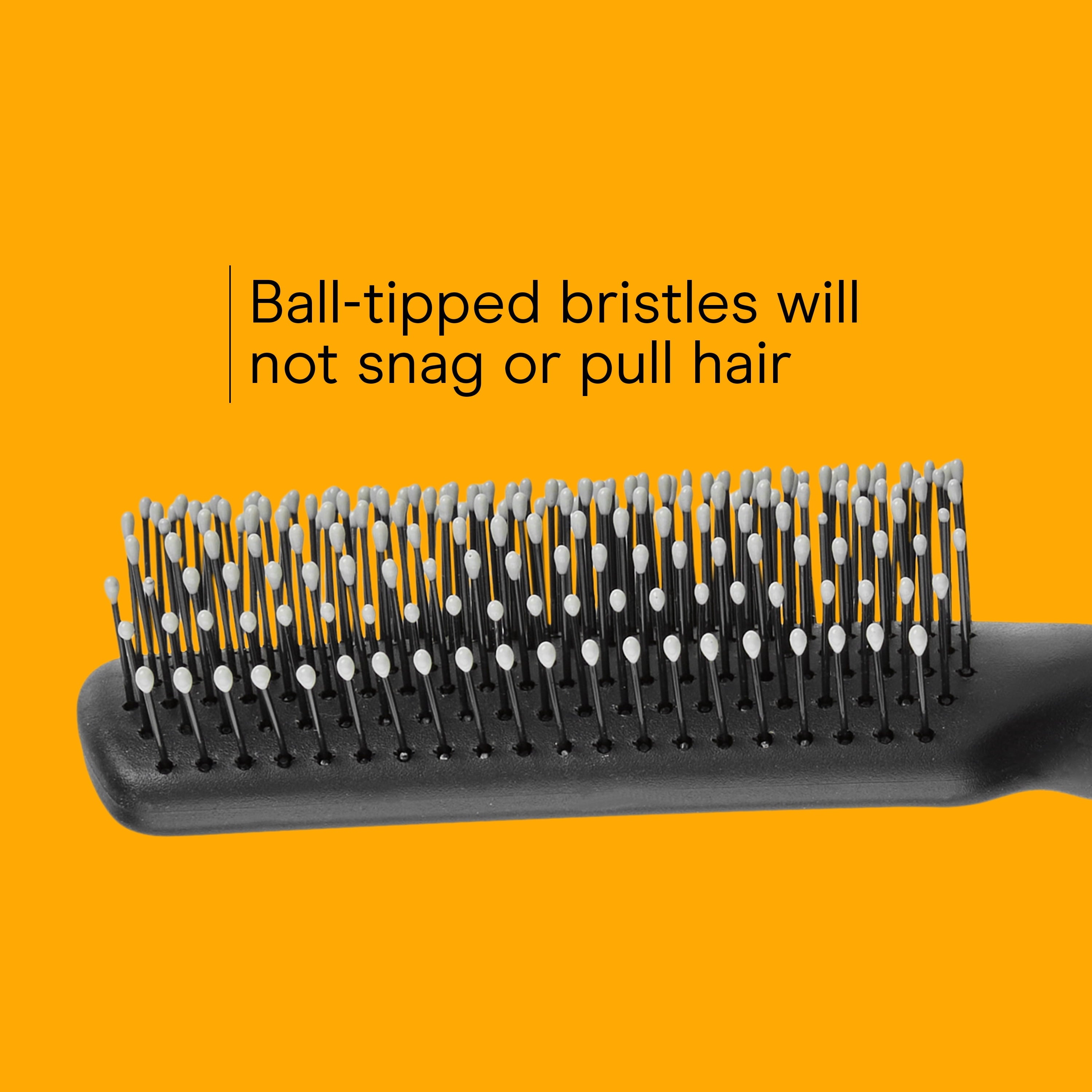 (2 pack) Conair Grip & Shape Nylon Bristle All-Purpose Hair Brush, Colors Vary - Image 5